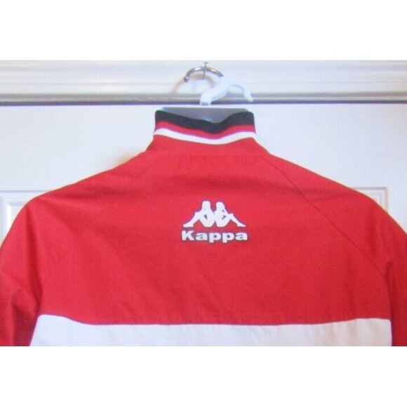 Kappa Red Black Track Jacket “Girmanys” Full Zip Lined Men’s M/L - Picture 5 of 7